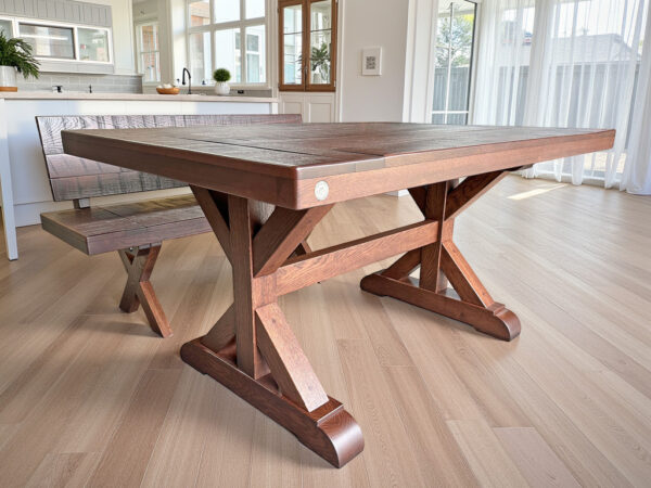 the moscati trestle dining table