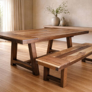 the clare trestle custom dining table