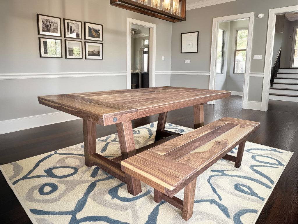 clare trestle dining table