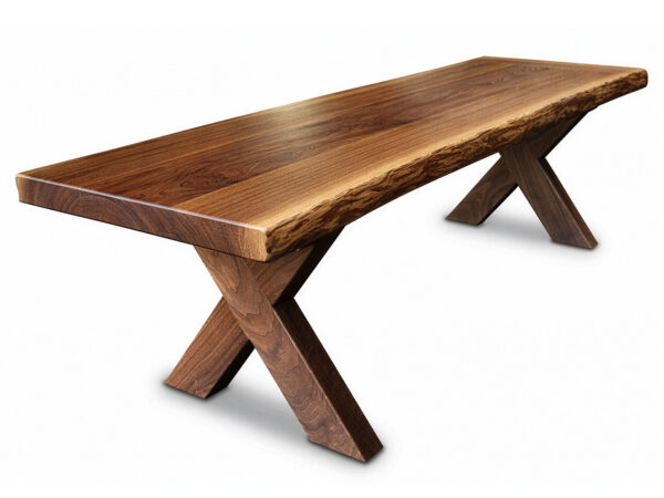 fulton live edge bench