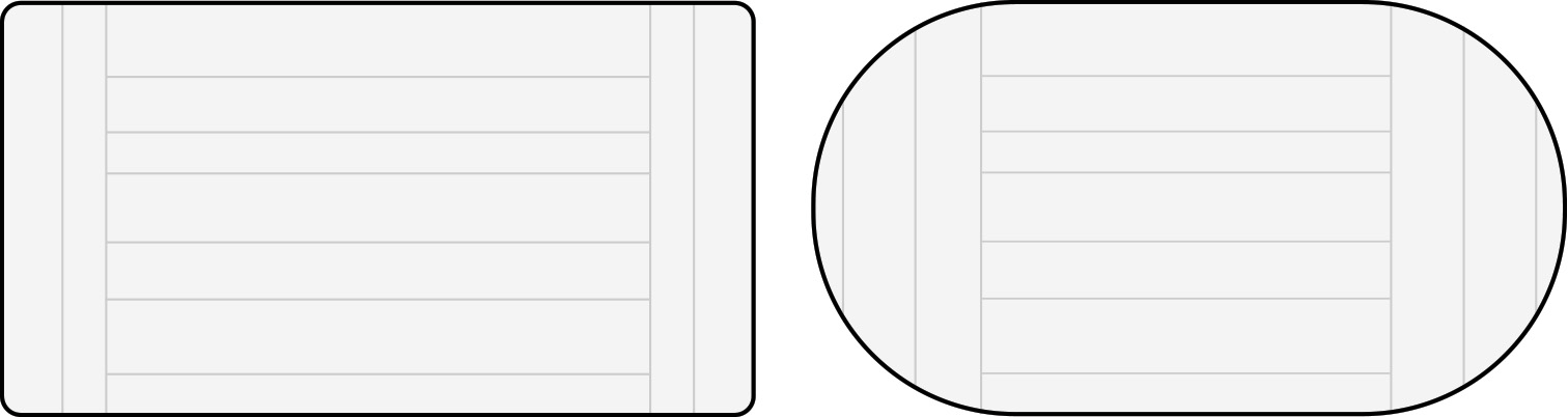 rectangle, oval top shapes rectangle, oval top shapes