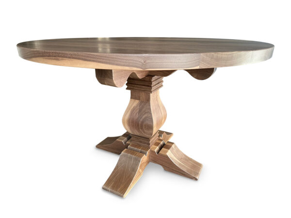 the frassati round pedestal farm table