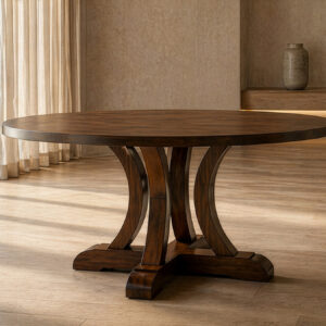 joseph round pedestal custom dining table