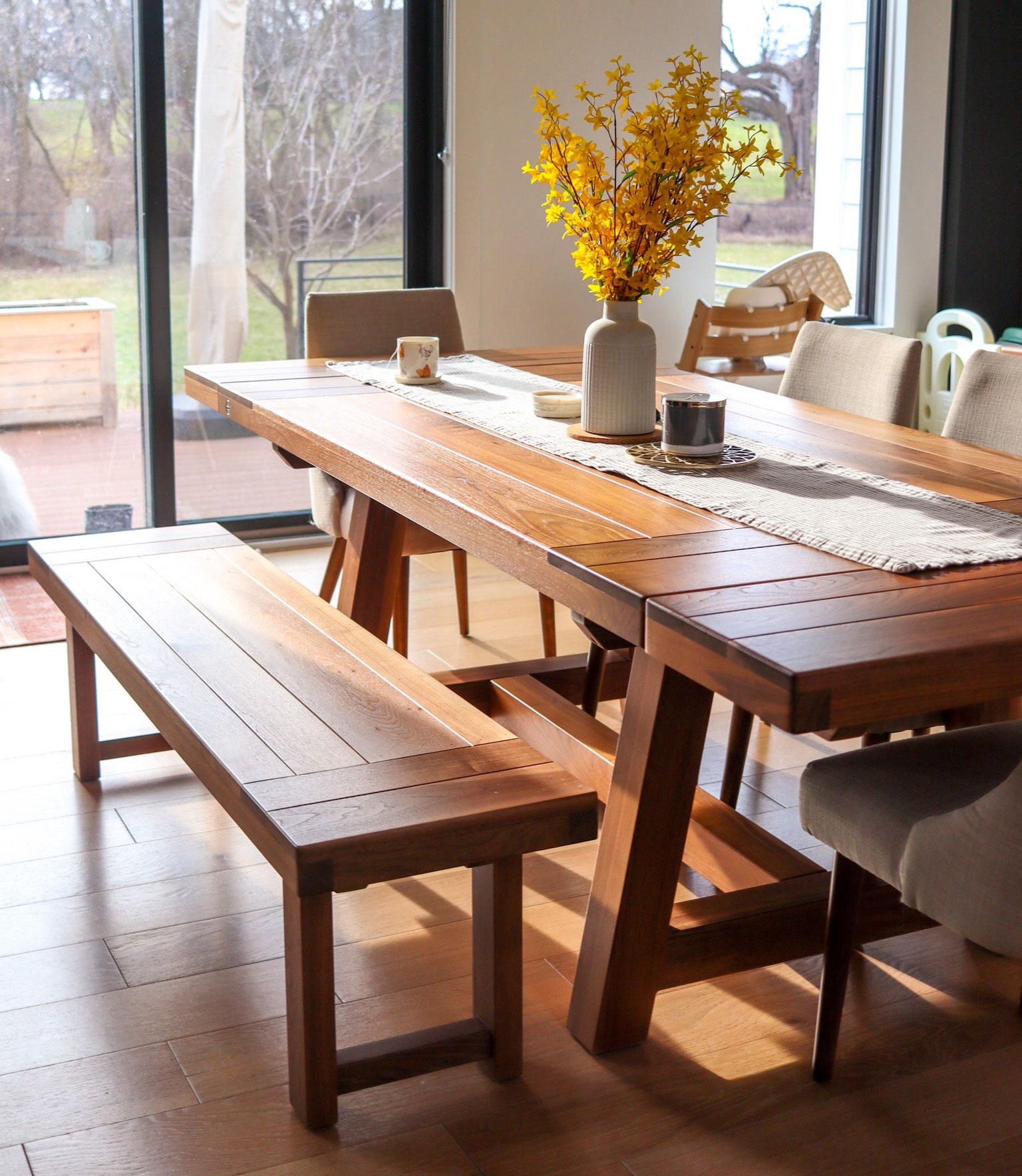 clare trestle table style