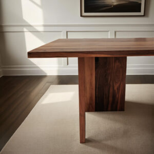the corbella table natural walnut