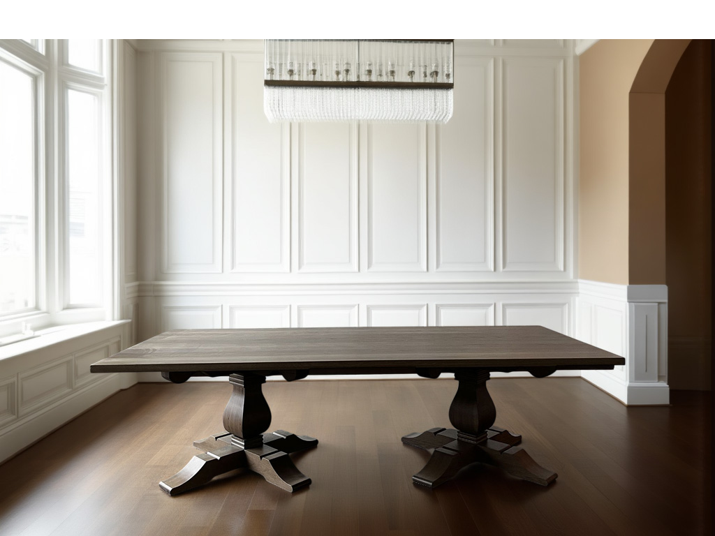 the frassati double pedestal table
