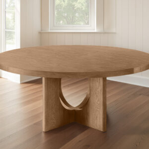 the savio round pedestal dining table
