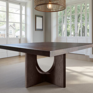 the savio pedestal dining table