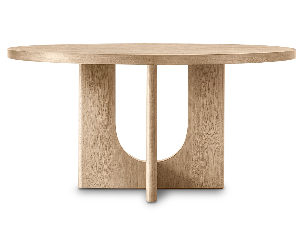 the savio round pedestal dining table