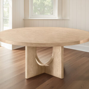 the savio round pedestal dining table