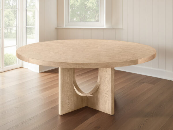 the savio round pedestal dining table