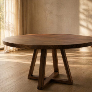 philomena round pedestal custom dining table