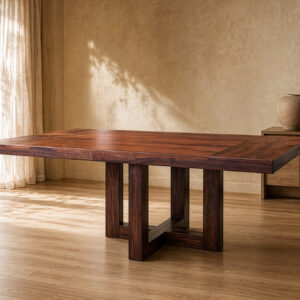 pio pedestal custom dining table
