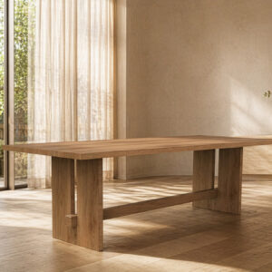 corbella trestle custom dining table
