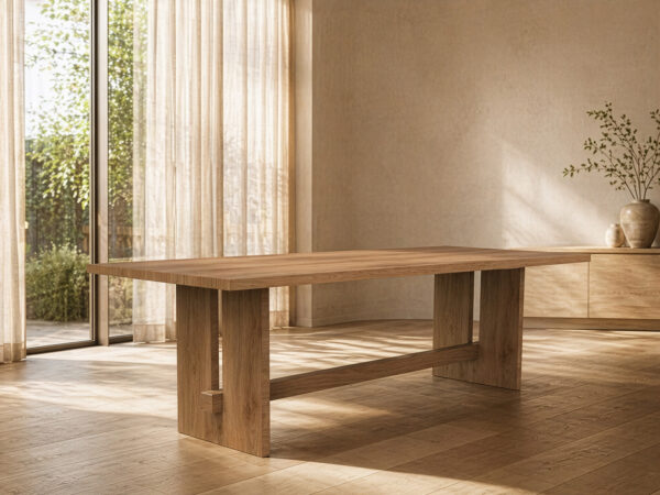 corbella trestle custom dining table