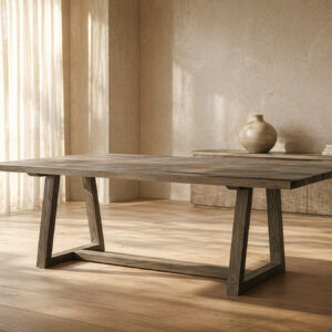 philomena trestle custom dining table