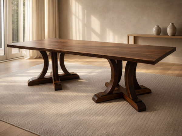 The Joseph Double Pedestal custom dining table