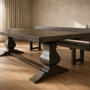 The frassati trestle custom dining table
