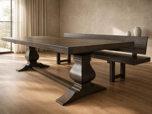 The frassati trestle custom dining table