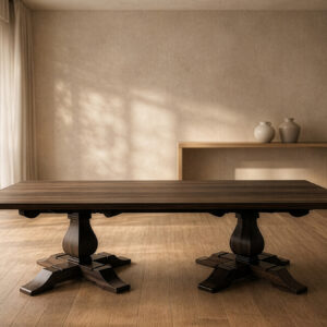 frassati double pedestal custom dining table