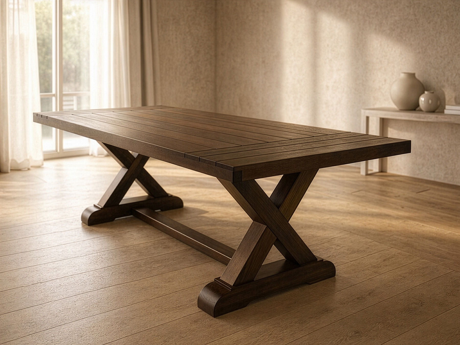 fulton trestle custom dining table