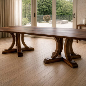 The Joseph Double Pedestal custom dining table