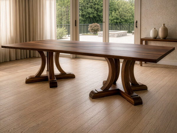 The Joseph Double Pedestal custom dining table
