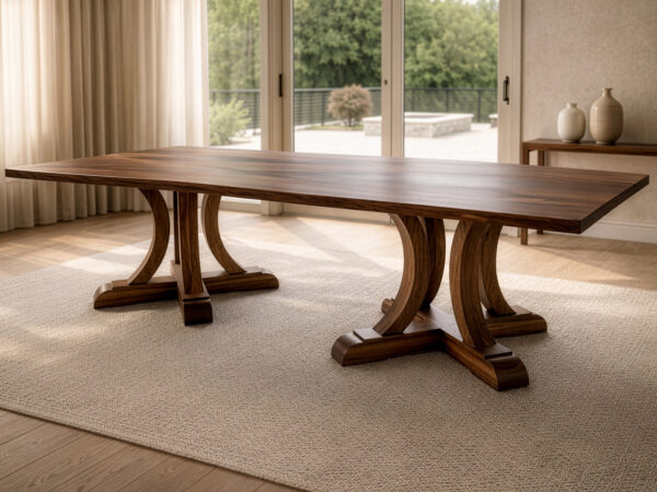 The Joseph Double Pedestal custom dining table