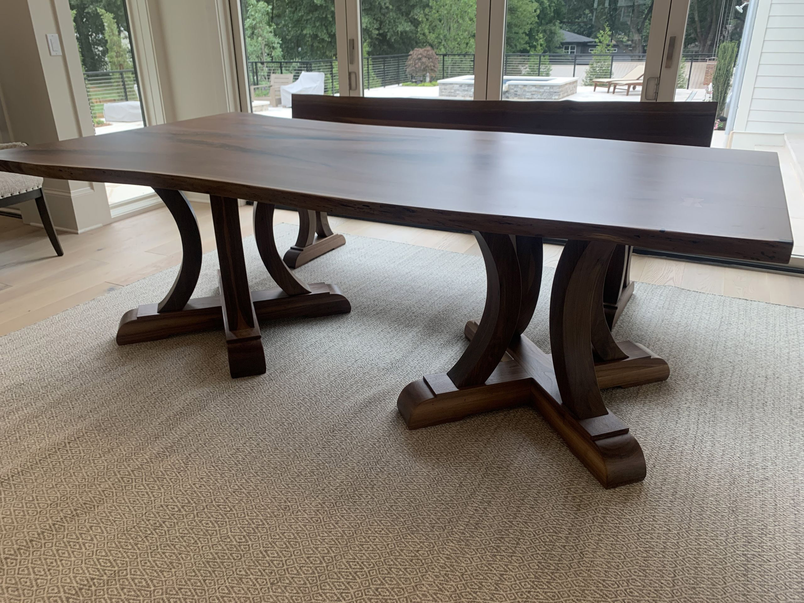 joseph double pedestal dining table