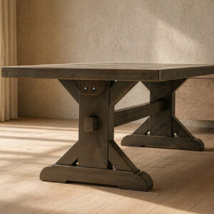 moscati trestle custom dining table