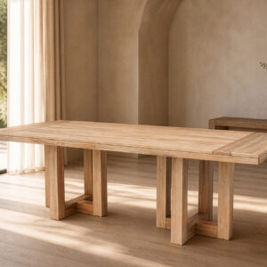 pio double pedestal custom dining table