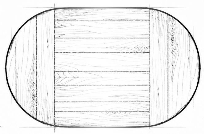 oval table top