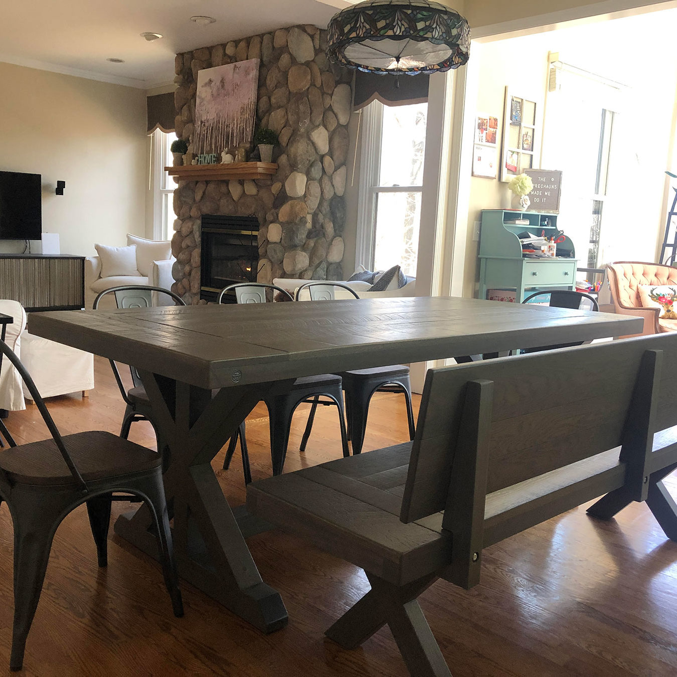 the angelica trestle farmhouse table