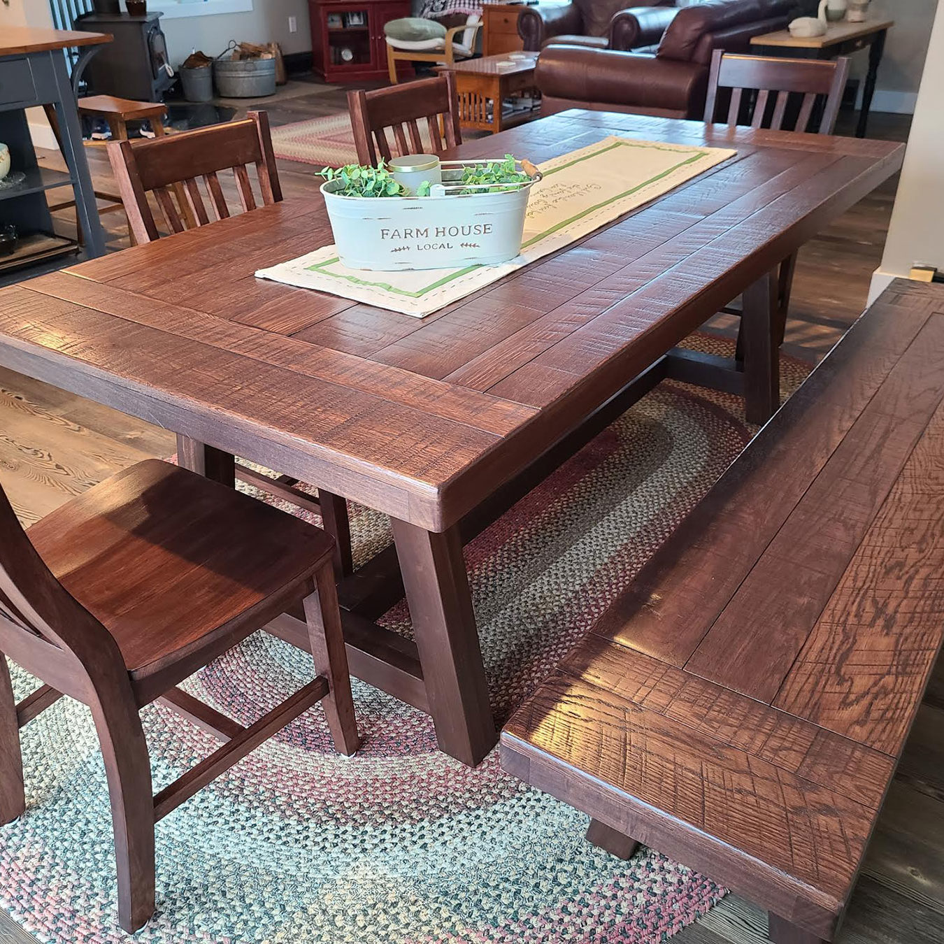 the clare trestle farmhouse table