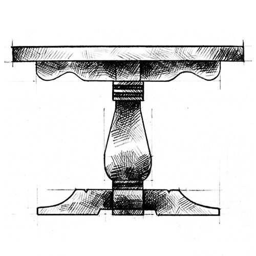 the frassati pedestal table