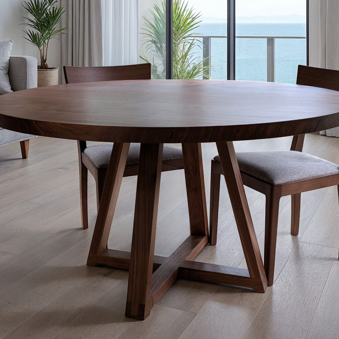 the philomena round pedestal table