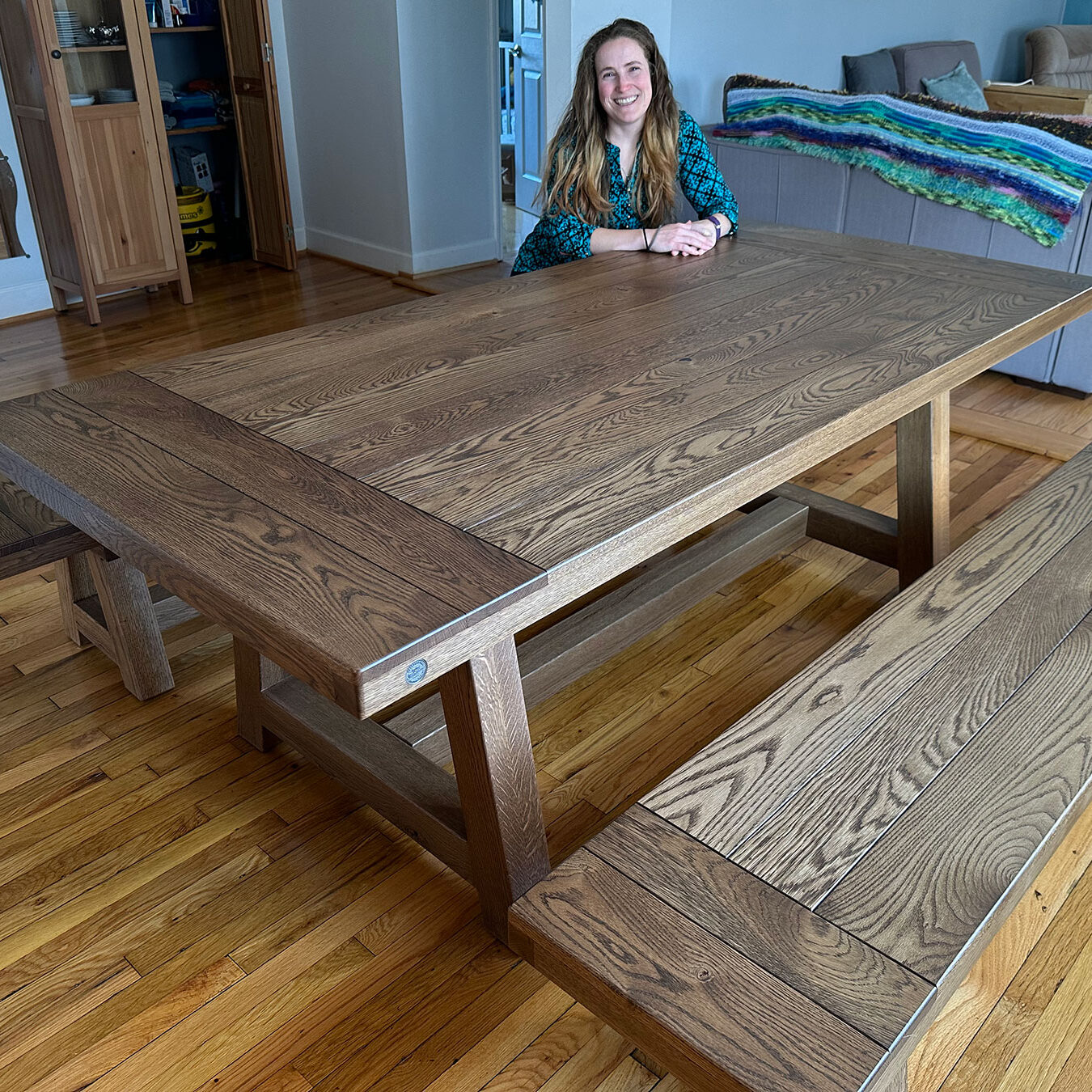 The Clare Trestle Farmhouse Table