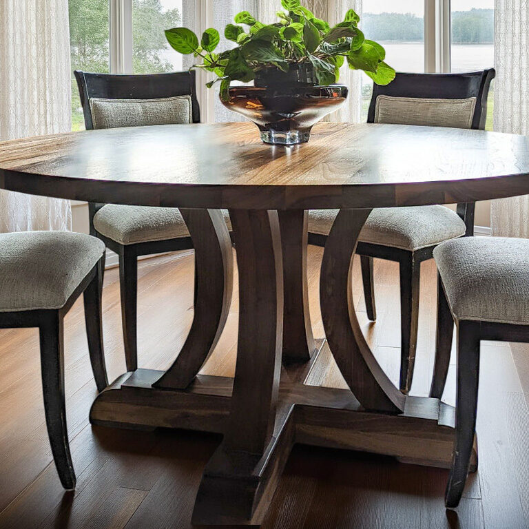 the joseph round pedestal table